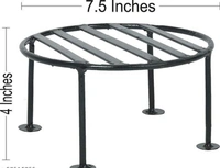   Circle Iron  Pots& Planter Stand It will give any place a splendid look and a dash of style Pack  of 4 -  Round